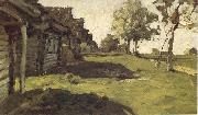 Sunny day in the village Levitan, Isaak